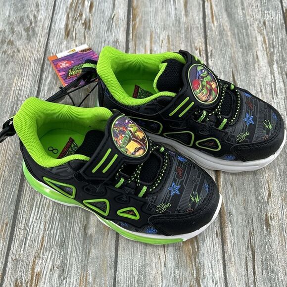 Toddler Boys Teenage Mutant Ninja Turtles Athletic Light-Up Shoes Sneaker Size 8 - Picture 5 of 12
